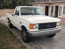 1987 Ford F-250  single cab long bed with full 8 foot bed  manual