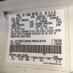 1990 Ford  F-150 single cab short bed truck  