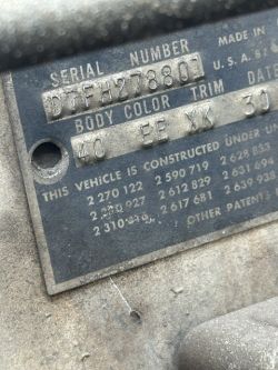 1957 FORD   Thunderbird    312 V8 4V auto 
